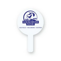 Corrugated Plastic Hand Fan - Round Rally Hand Fan